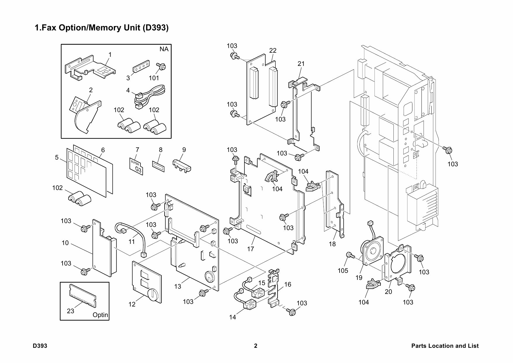 RICOH Options D399 FAX-OPTION-TYPE-C5000 Parts Catalog PDF download-2 RICOH Options D399 FAX-OPTION-TYPE-C5000 Parts Catalog PDF download-2